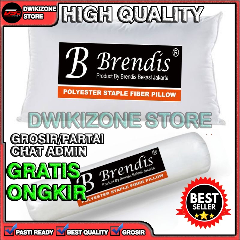 [100% ORIGINAL] BANTAL GULING HOTEL BRENDIS LEMBUT EMPUK MEWAH SOFT TIDUR BOBO