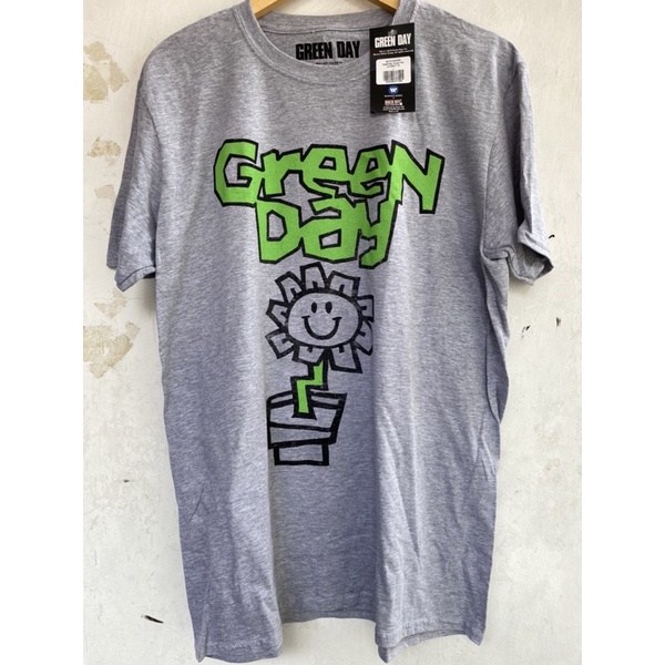 Kaos Band Green Day Flower Pot Official Merchandise - L