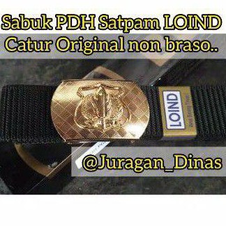 GESPER IKAT PINGGANG PDH SABUK SATPAM SECURITY LOIND ORIGINAL CATUR NON BRASO