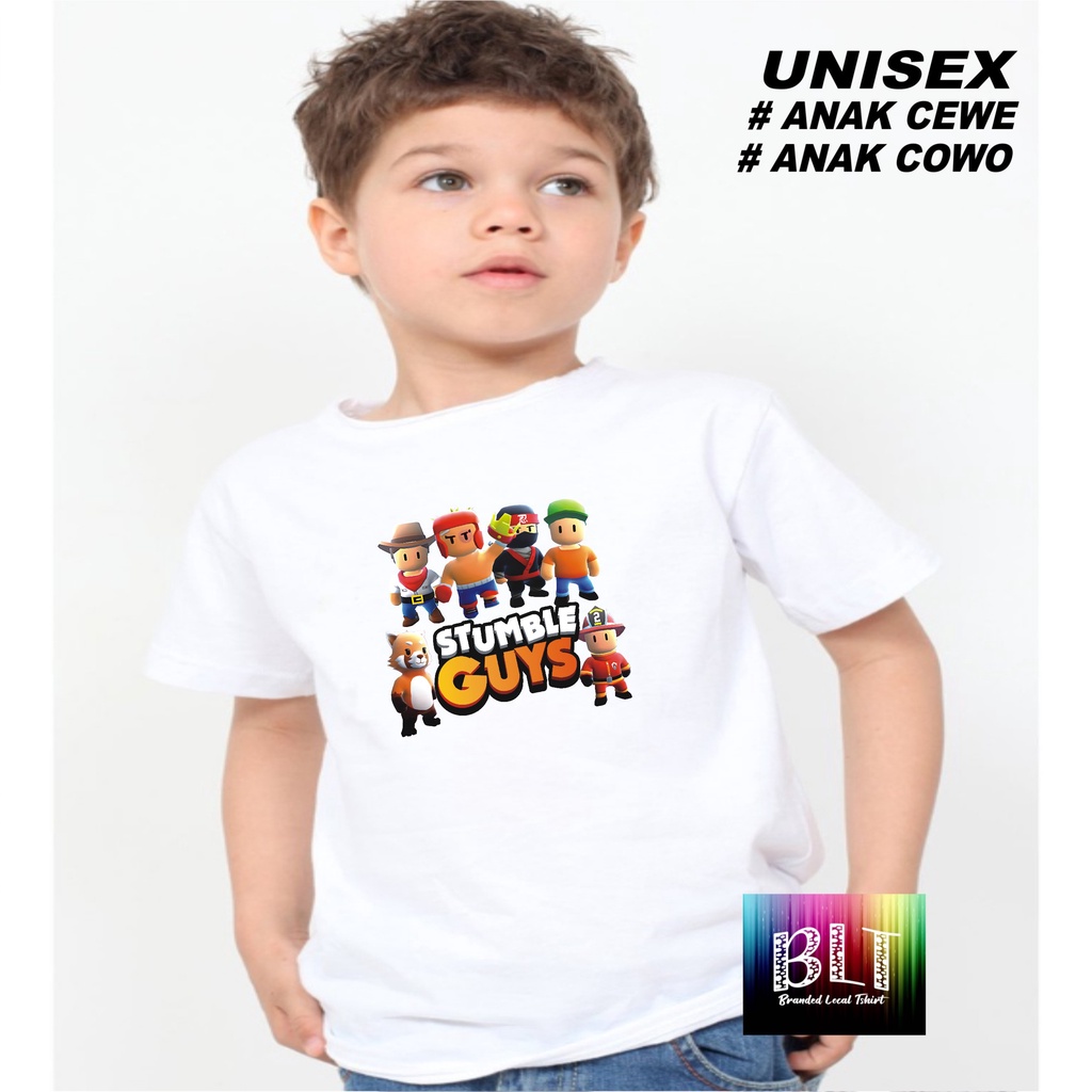 Murah Nampol Kaos Anak Game Stumble Guys 2 Game Viral Kaos Anak Anak cowok Kaos Anak cewek Kaos Murah kaos termurah kaos anak cewek kaos anak cowok terbaik kaos promo