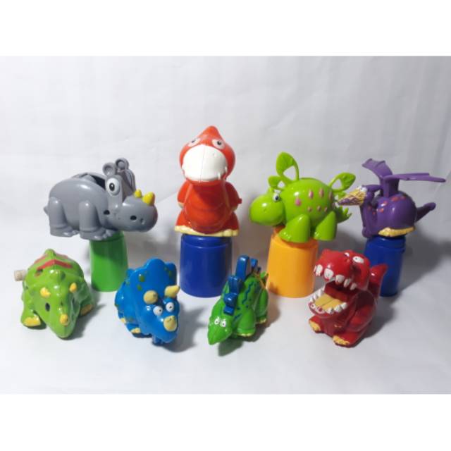 Dinosaurus Hokben CFC Mix Kidzu Bento Happy Meal Hoka Toys Badak Tempat Solasi Gunting Stationery