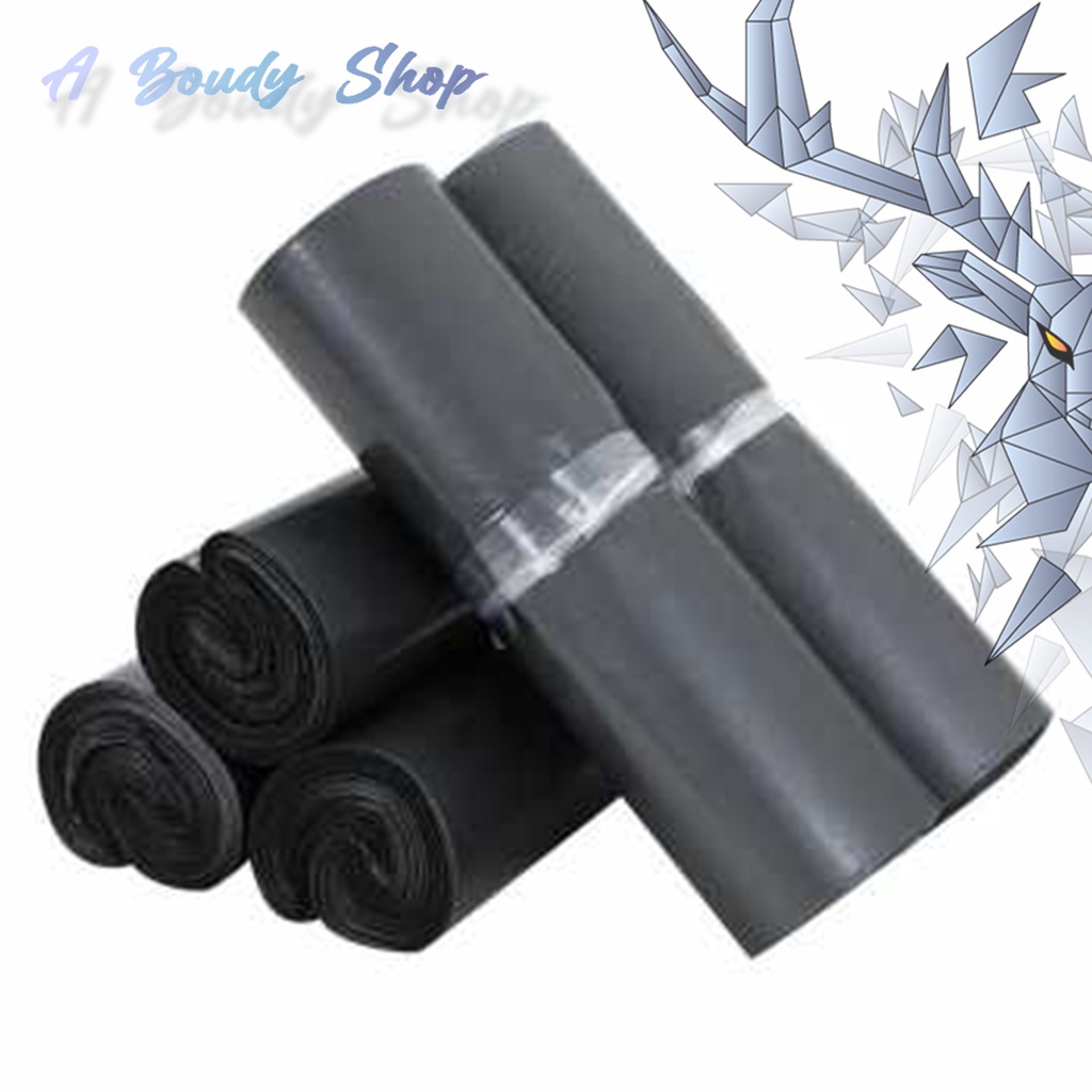 

Kantong Amplop Plastik Packing Polymailer Polybag 100 PCS Hitam Lentur Penjual Online perlindungan Barang Kuat Aman ramah Lingkungan