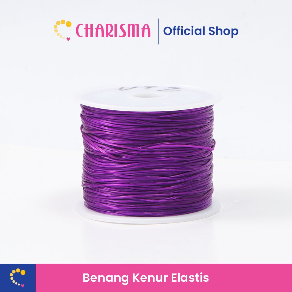 Charisma Tali Benang Kenur Elastis  1,0 mm - Tali Benang Karet Gelang Serat Super Elastis - Bahan Cr