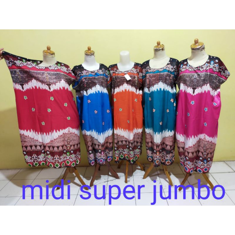 daster midi super jumbo. Grosir