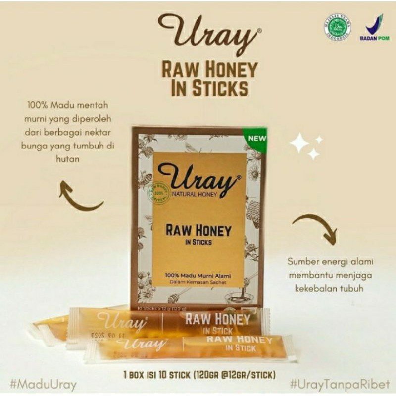 

Madu Uray Raw Honey Stick (1pcs/10s)
