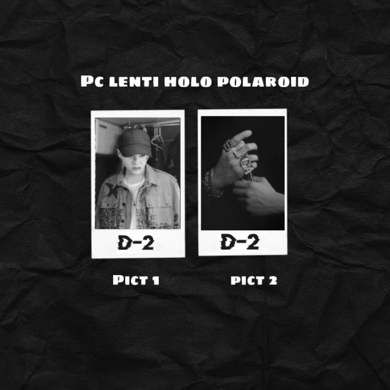 photocard pc lenticular holo polaroid yoongi agusd