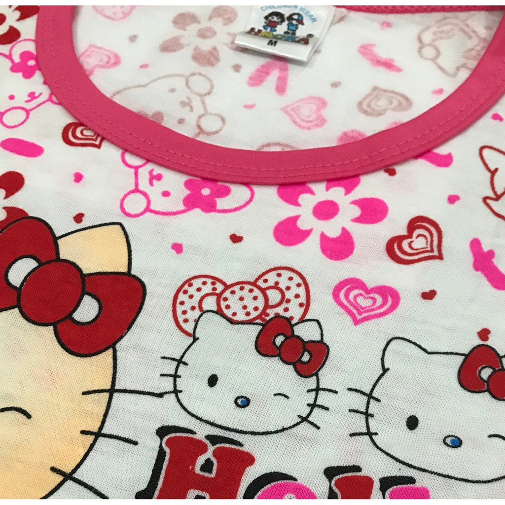 BAYIe - Setelan Baju Bayi/Anak Perempuan Panjang+Celana Panjang Motif HELLO KITTY umur 0-4 thn HOOKA