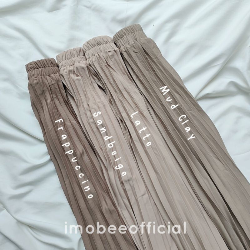 ROK PLISKET PREMIUM TEBAL GRADE A // PLEATED SKIRT SUPER PREMIUM // FLARE SKIRT