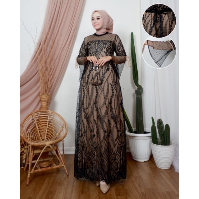 GAMIS PESTA DIANA / KEBAYA GAMIS MODERN / KEBAYA GAMIS TERBARU / GAMIS KEBAYA PESTA / GAMIS TILE PES
