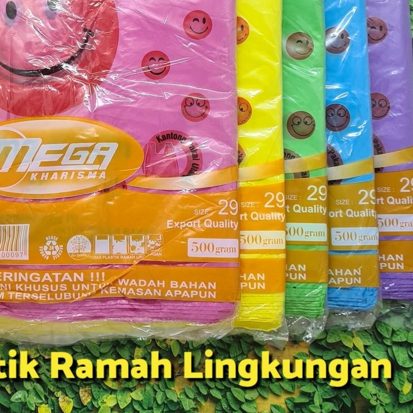 

➧ Tas Kantong Plastik Kresek Ramah Lingkungan SMILE Warna Warni Go Greenn ۞