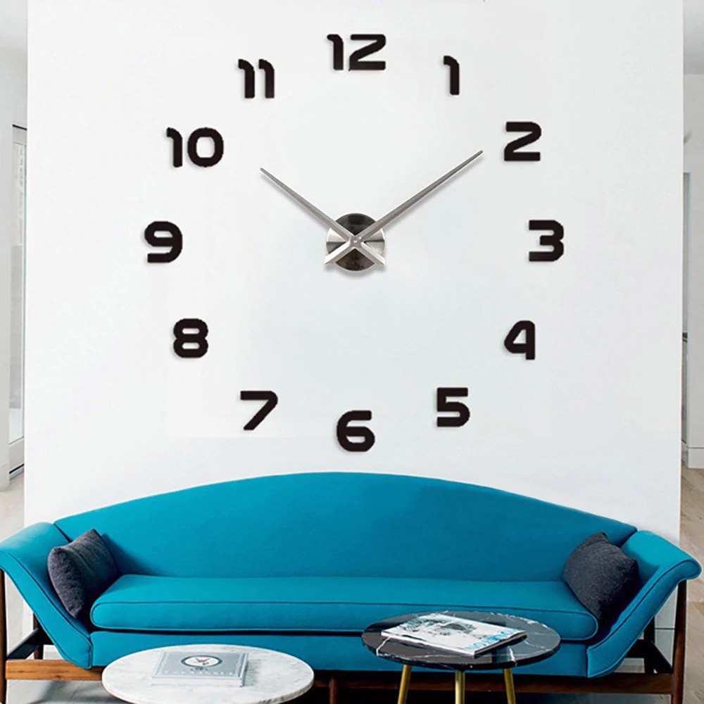 Jam Dinding Besar Glow In The Dark / Jam Dinding Besar DIY Giant Wall Clock Quartz Glow in The Dark