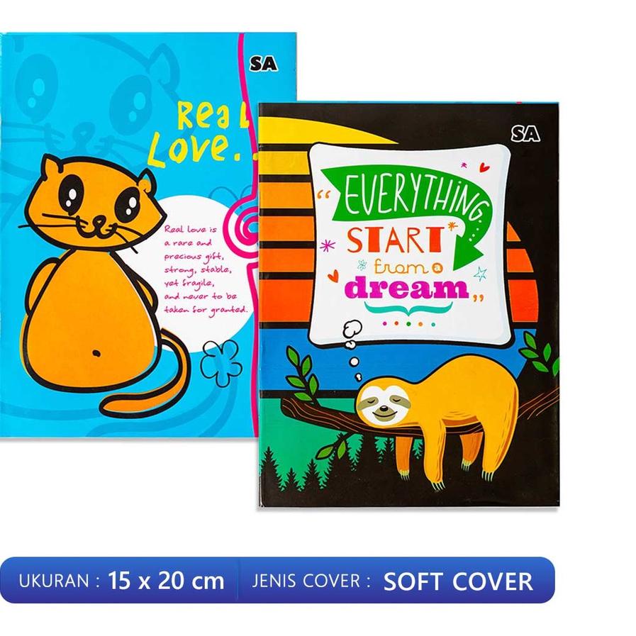 

Miliki Buku Tulis 38 lembar / Buku Tulis Merk SA Isi 38 Lembar Per Pak 10 Pcs Cover Bergambar Corak Lucu 케