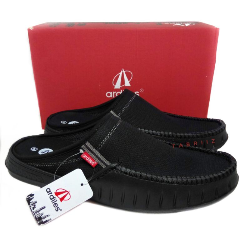 Sepatu Slop Ardiles Slip On Hitam - Original Quality