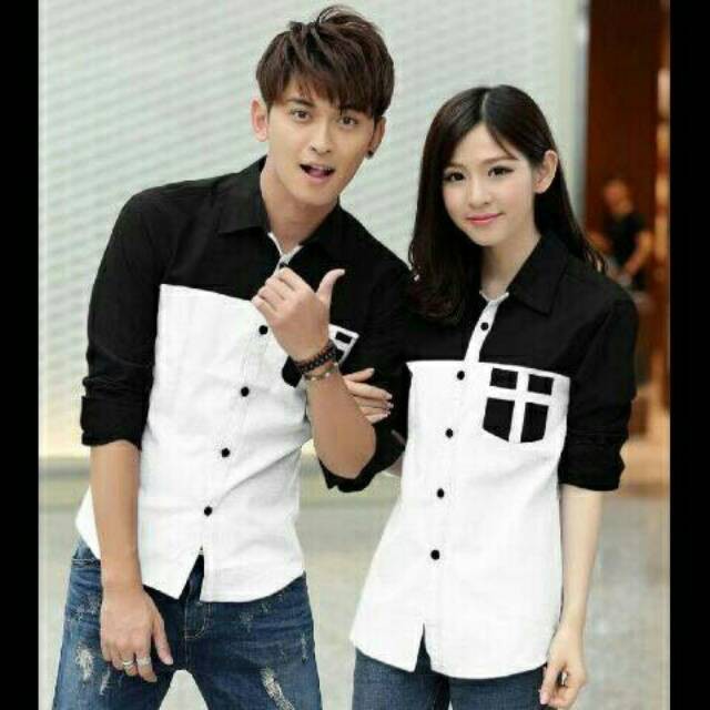 CP STREET COUPLE MURAH / COUPLE PASANGAN / KEMEJA CASUAL / TANAH ABANG SUPPLIET COUPLE HITS BANGET