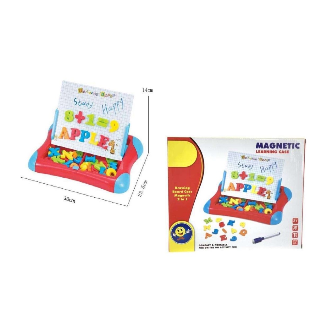 Mainan Edukasi Anak Papan Tulis Magnet Magnetic Sketchpad Board Menggambar 2 in 1 BS