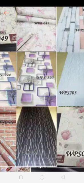 Genaris Grosir Premium Wps Wallpapaer Terlaris Bata Batu Kayu Wallpaper Dinding Sticker 45cm X 5m