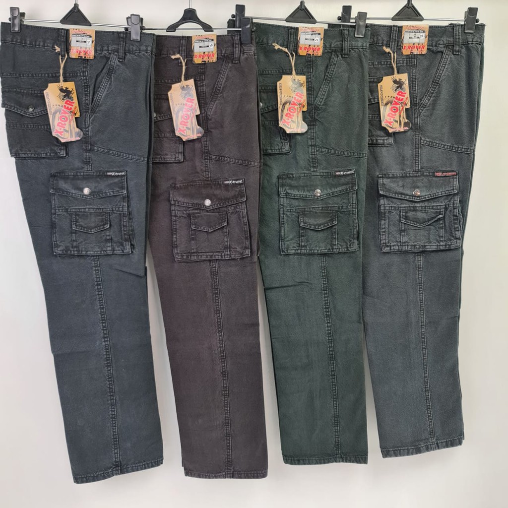 Celana Cargo Pria Kempol Casual PDL Outdoor Gunung Panjang X-OVER