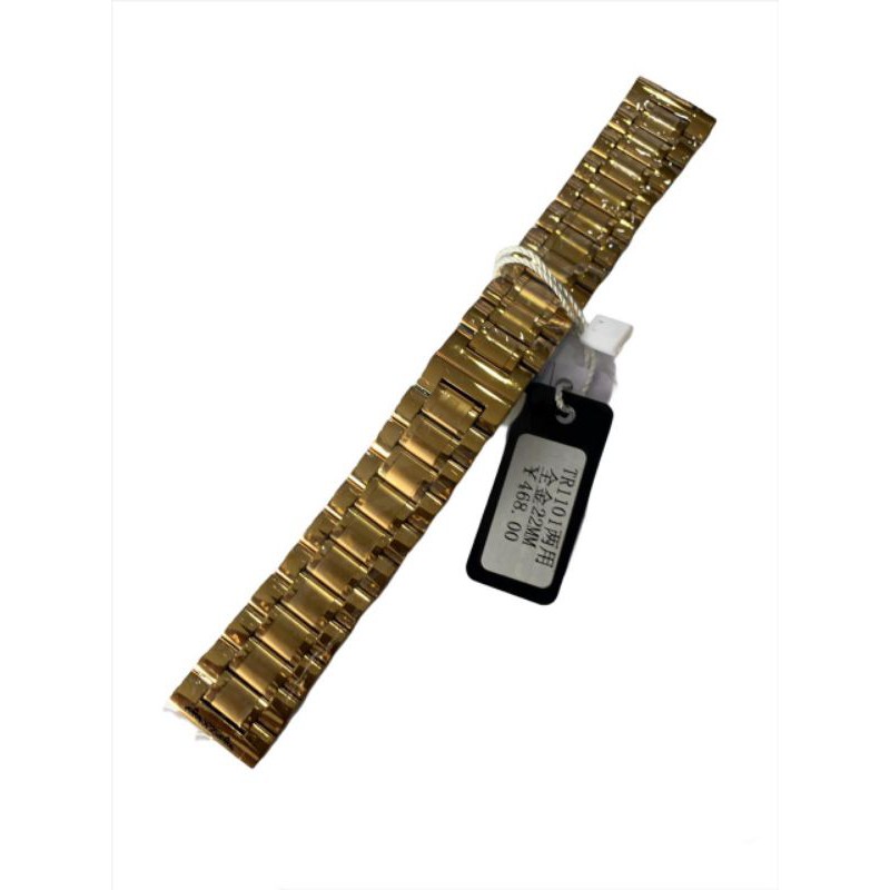 Strap Tali Jam Tangan rante rantai Original Stenlis teel GOLD MEWAH buckle clik