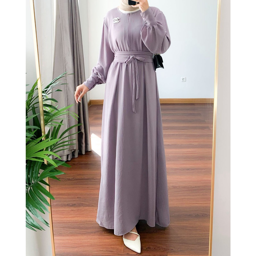 SORAYA DRESS  dress wanita termurah / dress cringkle kekinian / dress polos adem