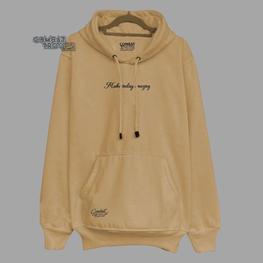 Rapture Jaket Sweater Hoodie Pria Wanita Unisex Oversize Warna Cream Tua List Make Today Hoodie Cowok Cewek Jumper Terlaris