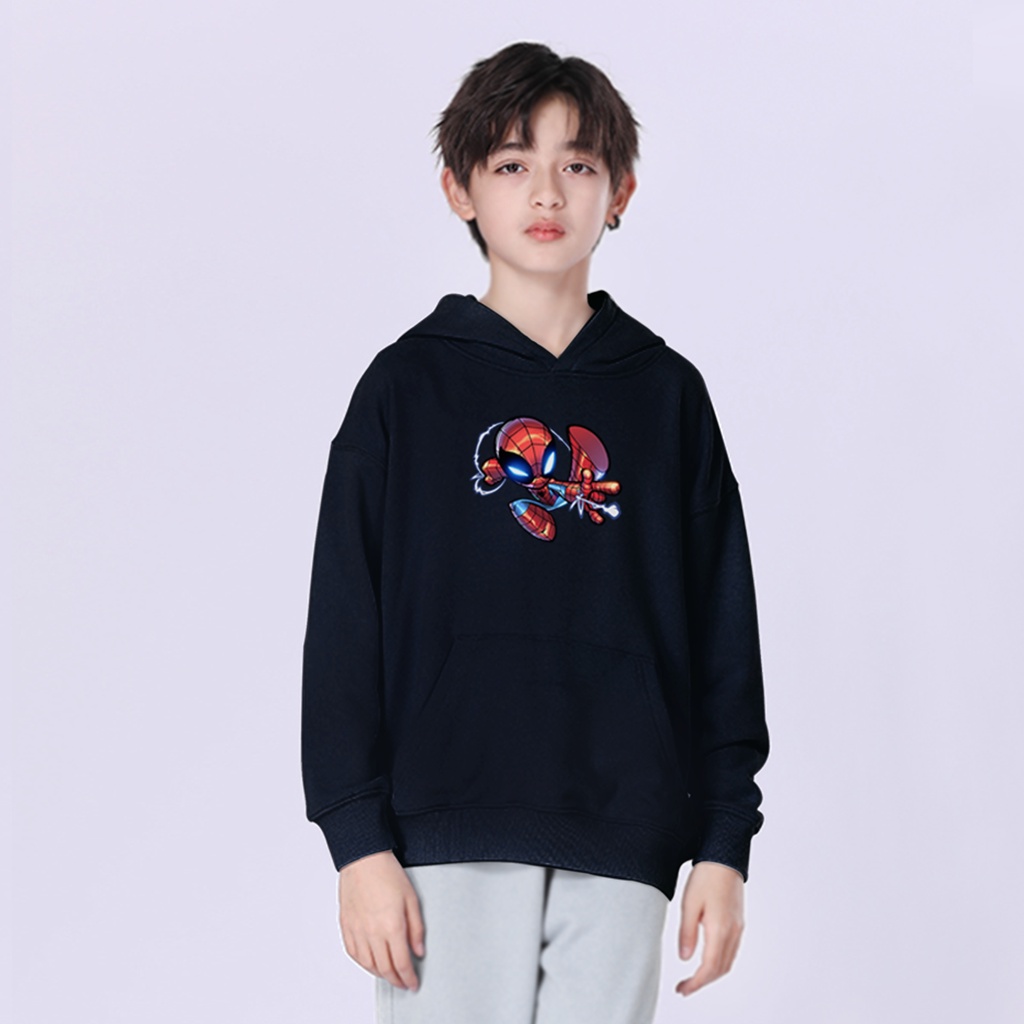 Sweater hoodie anak laki laki SPIDER baju anak cewek cowok superhero