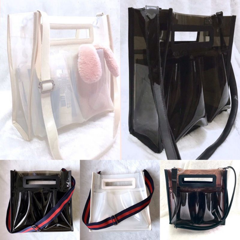 Tas Mika / Slingbag / Totebag / Tas Slempang Wanita / Tas Mika / Tas Wanita / Tas Transparant / Tas
