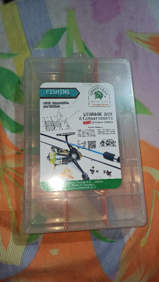 Kotak Perkakas 6 - 18 Sekat Semi Permanen (removable)