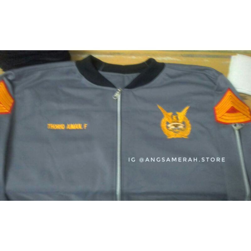 JAKET AKADEMI ANGKATAN UDARA CUSTOM - ANGSAMERAH