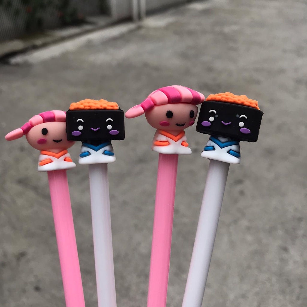 PULPEN KARAKTER SUSHI PENA PEN GEL MURAH READY GROSIR COD