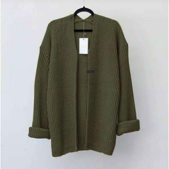 MY001-  KARDIGAN RAJUT HALUS KNIT CARDIGAN  OUTTER-Army