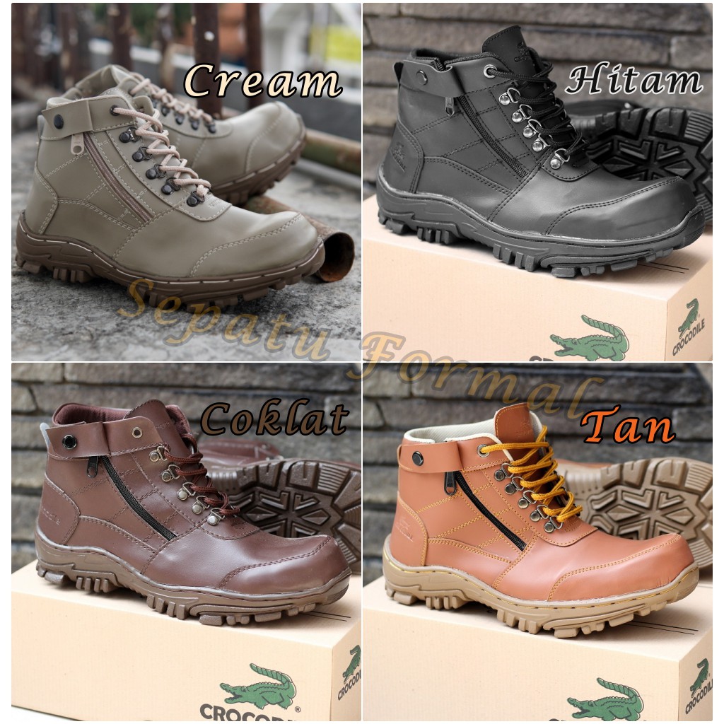 Sepatu Pria Boots casual resleting