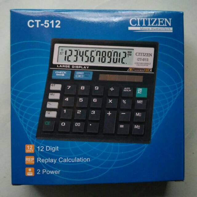 

Kalkulator CT 512 Check - Correct 12 digit