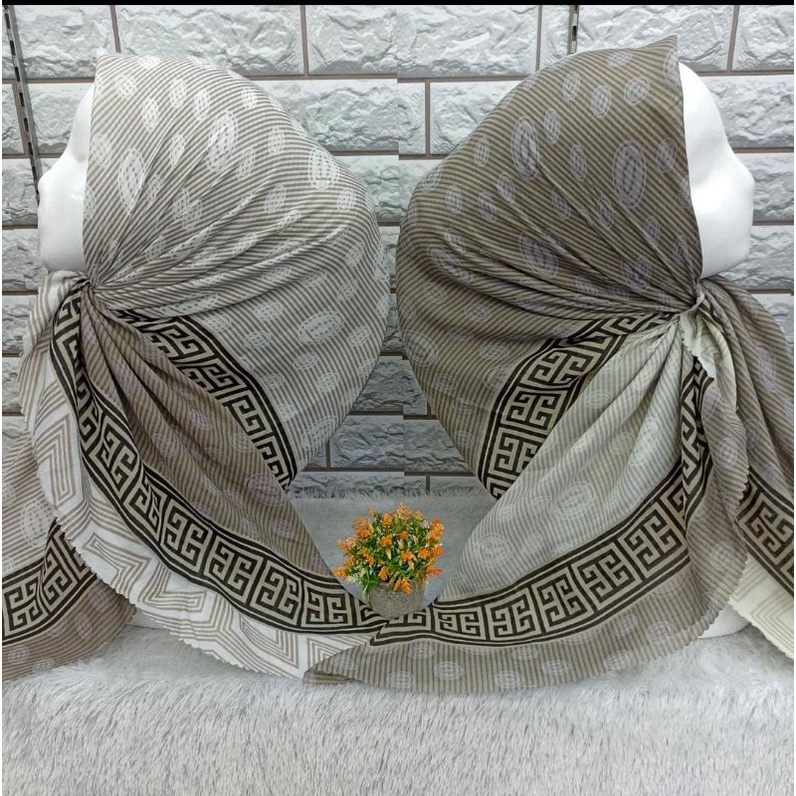 Jilbab Motif/Voal motif/Hijab Segi Empat/Voal Print Premium/Korea/AK