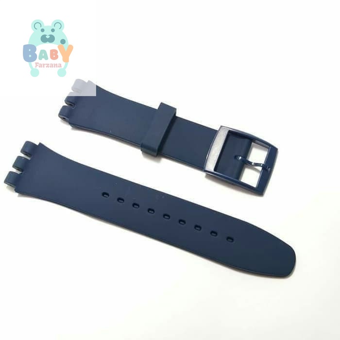 RUBBER STRAP TALI JAM SWATCH 19MM ORIGINAL OEM JELLY IN JELLY NEW GENT