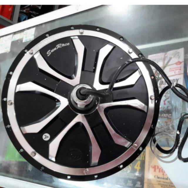 Hub motor bldc dinamo 48v 350w spoke sepeda listrik selis volta winfly