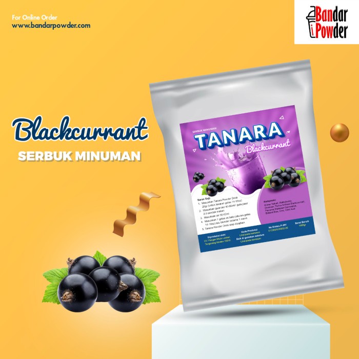 

BUBUK BLACKCURRANT 1KG - MINUMAN BUBBLE DAN THAI TEA - BANDAR POWDER