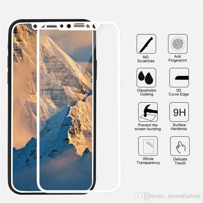 Tempered Glass 9H Full Cover For Iphone X