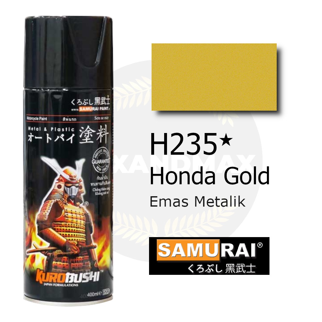 Samurai Paint H235 Honda Gold 400 ml - Cat Semprot