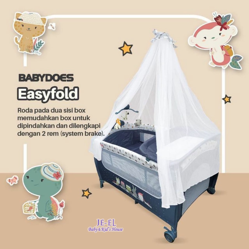 Baby Does Baby Box Easyfold CH 18081 BP / Baby Box Tempat Tidur Bayi