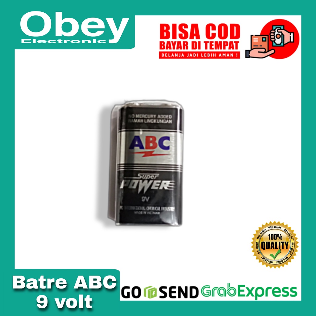 Baterai ABC 9 Volt