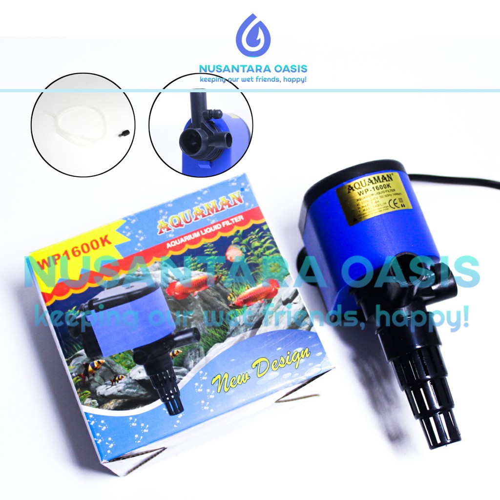 POMPA AIR CELUP AQUARIUM AQUAMAN WP-1600 K POWER HEAD WP 1600 K 1600K WAT RENDAH / LOW WATT