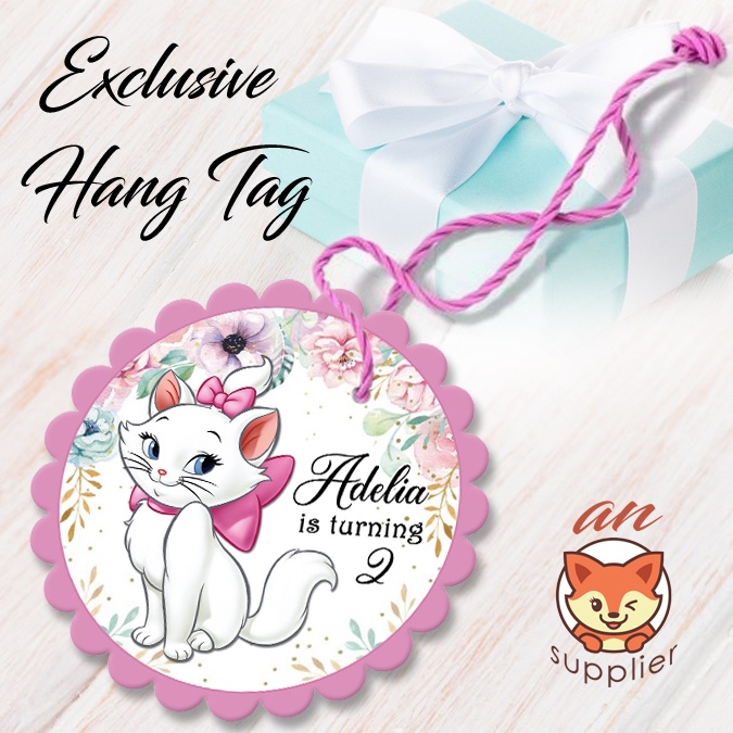 MARIE CAT 2-1 HANG TAG THANK YOU CARD ULTAH / ULANG TAHUN