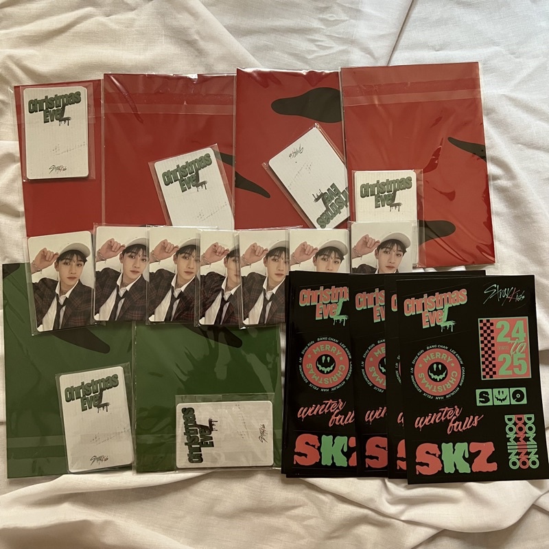 Stray Kids SKZ Christmas Evel CE POB Set, Poster, Sticker