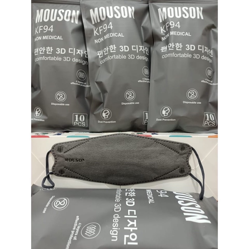 MASKER KF94 MOUSON KOREA 4PLY / MASKER KF94 MOUSON IMPORT (10pcs)