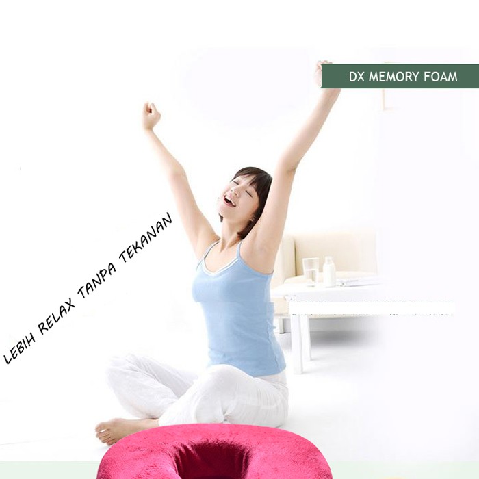 Adda Home - Bantal Leher Travel Pillow Memory Foam - Warna Random