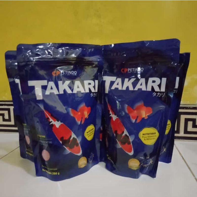 Takari 250 gram 1 mm / takari 250 gram 2 mm makanan ikan hias