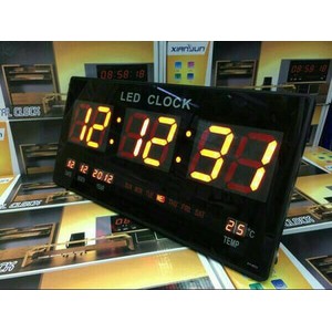 Jam Digital LED Meja/Dinding XY-4622 Angka Menyala Wrna Merah UK Besar