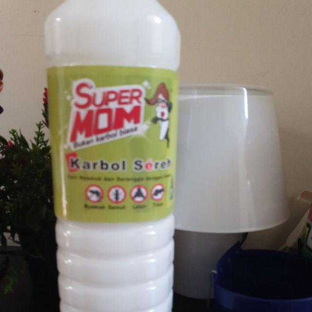 Karbol Sereh Sere Super Mom 1,5 Liter Karbol Alami Dengan Formula Yang Aman Bagi Bayi Dan Anak