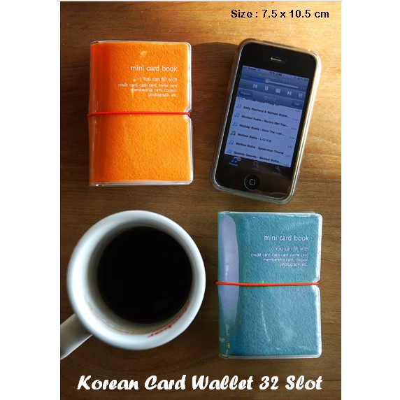 Korean Card Wallet 32 Slot - Dompet Khusus Kartu Muat 32 Kartu