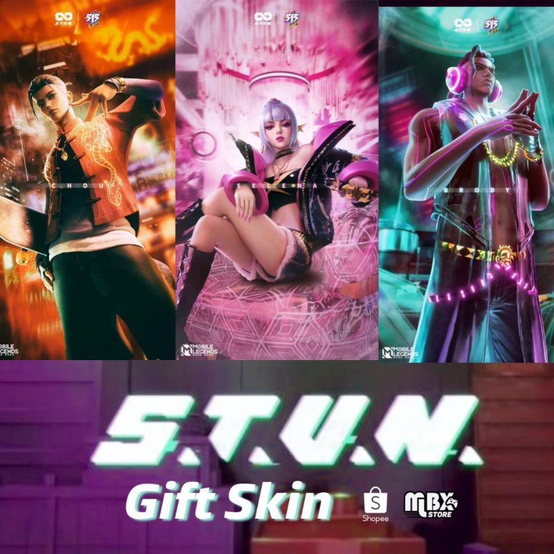 Jual Stun Chou Selena Brody Gift Skin Mobile legends LIMITED OFFER